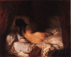 Jean Francois Millet Reclining Nude Norge oil painting art